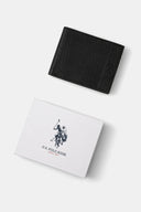 US. Polo Assn. Ανδρικό Μεγάλο Δερμάτινο Πορτοφόλι Hamilton WEUHT2606MHA000 Μαύρο