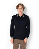 The Bostonians Ανδρική Μπλούζα  Twin Tipped Polo 3PL1151-B031BL Μαύρο