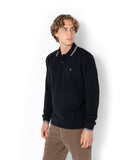 The Bostonians Ανδρική Μπλούζα  Twin Tipped Polo 3PL1151-B031BL Μαύρο