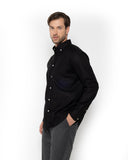 The Bostonians Ανδρικό Πουκάμισο Twill Regular Fit 3AAP2341|B031BL Μαύρο