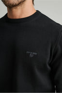 Navy & Green Ανδρικό Πλεκτό Βαμβακερό  24YM.741/P.5 Black Μαύρο