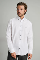 Navy & Green Ανδρικό Πουκάμισο Μακρυμάνικο 24NG.SD61/1B.8 Bright White