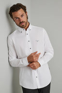 Navy & Green Ανδρικό Πουκάμισο Μακρυμάνικο 24NG.SD61/1B.8 Bright White