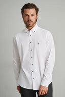 Navy & Green Ανδρικό Πουκάμισο Μακρυμάνικο 24NG.SD61/1B.8 Bright White