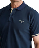Navy & Green Ανδρική Μπλούζα Πόλο Κοντομάνικη 24GE.1038 MARINE BLUE/BUTTER