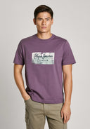 Pepe Jeans Ανδρική Μπλούζα T-Shirt Dalter  PM509780-491 Μωβ