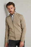 Navy & Green Ανδρική Πλεκτή Βαμβακερή Ζακέτα 24YM.454/GZ.6 Simply Taupe Μπεζ