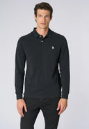 U.S. Polo Assn. Ανδρική Μπλούζα Μακρυμάνικη Polo US42 177 003-1-199 Μαύρο