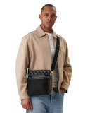 Guess Ανδρική Τσάντα Ώμου Berlin Crossbody HMBENPP6123-DAB Μαύρο