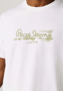 Pepe Jeans Ανδρικό T-shirt Seasonal Logo Fantasy 3 PM5010292-800 Λευκό