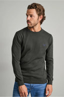 Navy & Green Ανδρικό Πλεκτό Βαμβακερό  24YM.741/P.5 Deepest Green Πράσινο