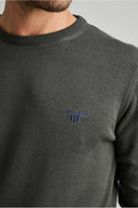 Navy & Green Ανδρικό Πλεκτό Βαμβακερό  24YM.741/P.5 Deepest Green Πράσινο