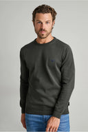 Navy & Green Ανδρικό Πλεκτό Βαμβακερό  24YM.741/P.5 Deepest Green Πράσινο