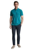 Navy & Green Ανδρική Μπλούζα Πόλο Κοντομάνικη 24GE.300.9 Deep Lake Πετρόλ