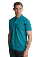 Navy & Green Ανδρική Μπλούζα Πόλο Κοντομάνικη 24GE.300.9 Deep Lake Πετρόλ