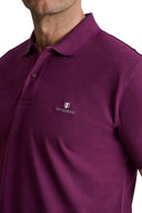 Navy & Green Ανδρική Μπλούζα Πόλο Κοντομάνικη 24GE.300.9 Dark Purple Μωβ