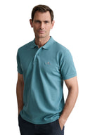 Navy & Green Ανδρική Μπλούζα Πόλο Κοντομάνικη 24GE.300.9 Deep Sea Μέντα