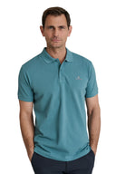 Navy & Green Ανδρική Μπλούζα Πόλο Κοντομάνικη 24GE.300.9 Deep Sea Μέντα