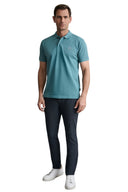 Navy & Green Ανδρική Μπλούζα Πόλο Κοντομάνικη 24GE.300.9 Deep Sea Μέντα