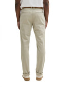 Tom Tailor Ανδρικό Παντελόνι Slim Chino With Belt 1027694-30026 Μπεζ