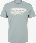 Ανδρική Μπλούζα Tom Tailor Printed Logo T-Shirt 1030034-12960 Πράσινο