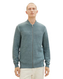 Tom Tailor Ανδρική Πλεχτή Ζακέτα Structure Mix Knit Jacket 1038317-18964 Μπλε