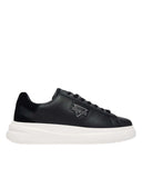 Guess Ανδρικό Δερμάτινο Παπούτσι Elban FMFLBANLEL12-Black Μαύρο