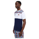 Ellesse Ανδρικό T-Shirt Block Aop SHZ22140-657 Μπλέ