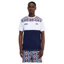 Ellesse Ανδρικό T-Shirt Block Aop SHZ22140-657 Μπλέ