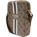 Guess Τσαντάκι Ώμου 4G Stripes bag for 8" tablet 3666339120436 Καφέ