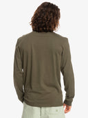 Quiksilver Ανδρικό T-Shirt Longsleeve Script Talk EQYZT07055-CRE0 Χακί