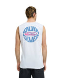 Quiksilver Ανδρική Αμάνικη Μπλούζα EV Quikglobe Muscle EQYZT08311-WBB0 Λευκό