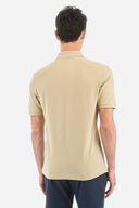 La Martina Ανδρική Polo Μπλούζα BPMP11PK031-04167 Μπεζ