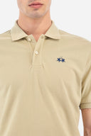 La Martina Ανδρική Polo Μπλούζα BPMP11PK031-04167 Μπεζ