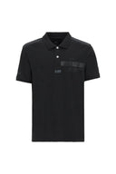 La Martina Ανδρική Polo Μπλούζα MCP321PK001-09999 Μαύρο