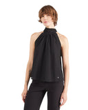 Guess Γυναικεία Μπλούζα Ginevra High Collar  W6YH40W2970-JBLK Μαύρο