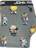 John Frank Cool Teddy Ανδρικό Μποξεράκι JFBD325 Γκρι