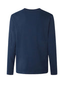 Pepe Jeans Original Ανδρική Μπλούζα Μακρυμάνικη Μαύρη PM508211-595 Μπλε