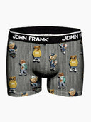 John Frank Cool Teddy Ανδρικό Μποξεράκι JFBD325 Γκρι