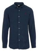 U.S. Polo Assn. Ανδρικό Πουκάμισο Κοτλέ US42104025-479 Μπλέ Σκούρο