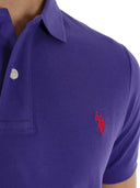 U.S. Polo Assn. Ανδρική Μπλούζα Polo Κοντομάνικη 6507941029-235 Μώβ