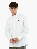 U.S. Polo Assn. Ανδρικό Πουκάμισο  6711751371-100 Λευκό