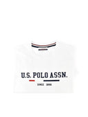 U.S. Polo Assn. Ανδρικό T-shirt Με Στάμπα 6526550313-100 Λευκό