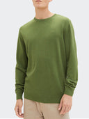 Tom Tailor Ανδρικό Πουλόβερ BASIC CREW Neck Sweater 1027661-32719 Πράσινο