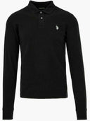 U.S. Polo Assn. Ανδρική Μπλούζα Μακρυμάνικη Polo US42 177 003-1-199 Μαύρο