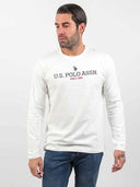 Us Polo Assn. Ανδρικό T-Shirt Μακρυμάνικο Joel 168 66772 52956-101 Λευκό
