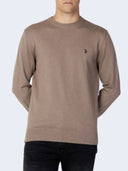 Us Polo Assn. Ανδρικό Πουλόβερ Leon 6656648847-126 Μπέζ