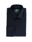 The Bostonians Ανδρικό Πουκάμισο Ποπλίνα Slim fit 3ACP0606-B166NV Μπλε