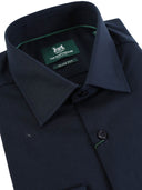 The Bostonians Ανδρικό Πουκάμισο Ποπλίνα Slim fit 3ACP0606-B166NV Μπλε
