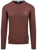 Us Polo Assn. Ανδρικό Πουλόβερ Leon 6656648847-266 Καφέ
